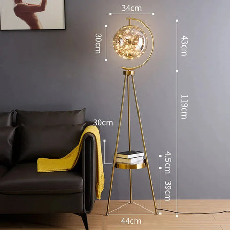 Luminaire Élégant en Verre Noir et Or IL482639-ILLUMEEN.COM