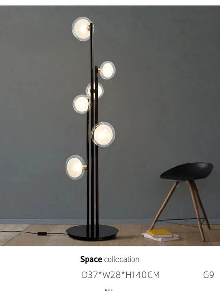 Luminaire Élégant en Verre Noir Minimaliste IL527913-ILLUMEEN.COM