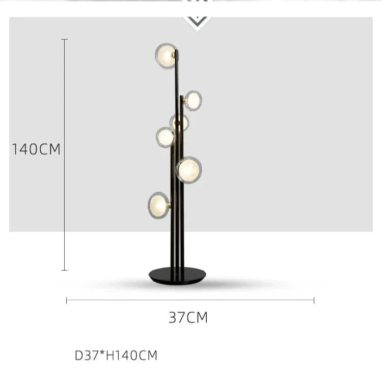 Luminaire Élégant en Verre Noir Minimaliste IL527913-ILLUMEEN.COM