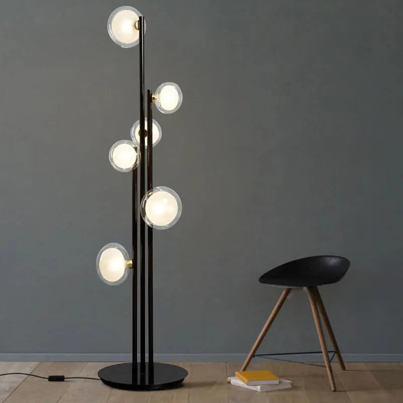Luminaire Élégant en Verre Noir Minimaliste IL527913-ILLUMEEN.COM