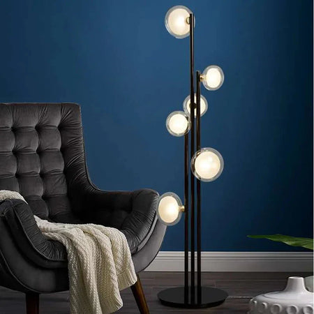 Luminaire Élégant en Verre Noir Minimaliste IL527913-ILLUMEEN.COM