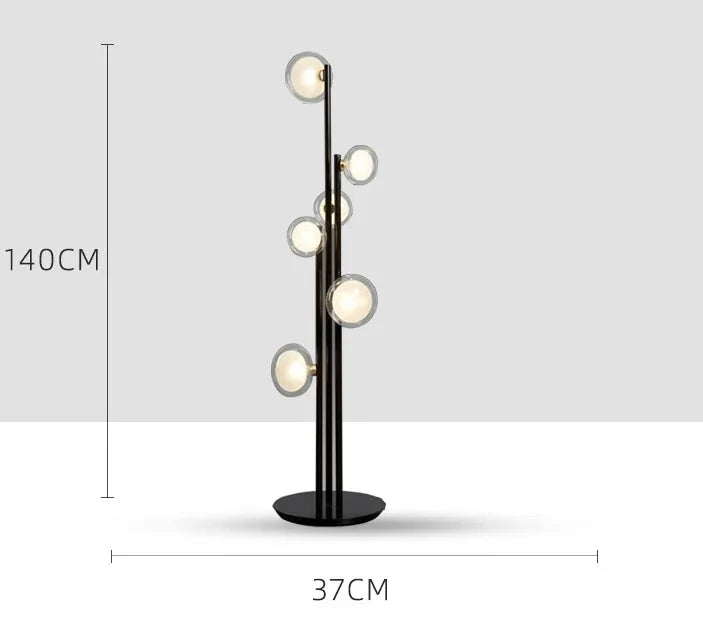 Luminaire Élégant en Verre Noir Minimaliste IL527913-ILLUMEEN.COM