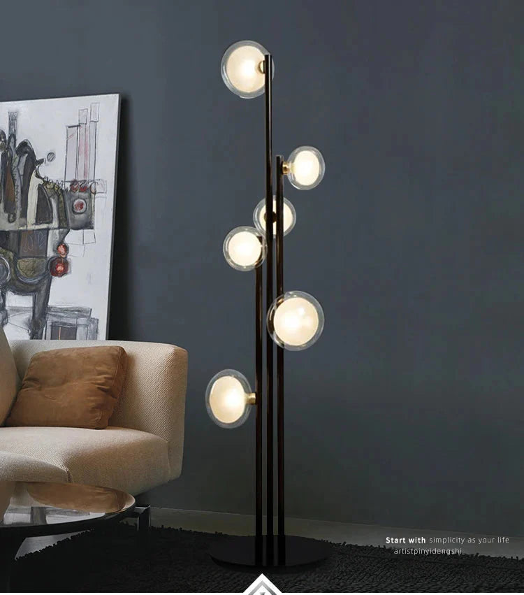 Luminaire Élégant en Verre Noir Minimaliste IL527913-ILLUMEEN.COM