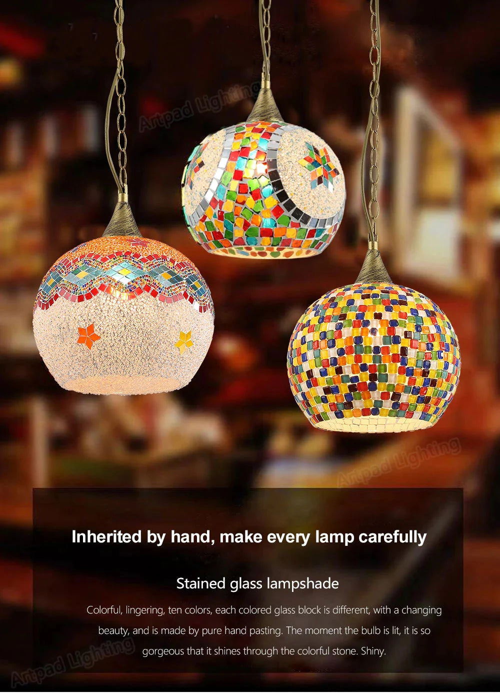 Luminaire Élégant en Verre Rétro IL524637-ILLUMEEN.COM