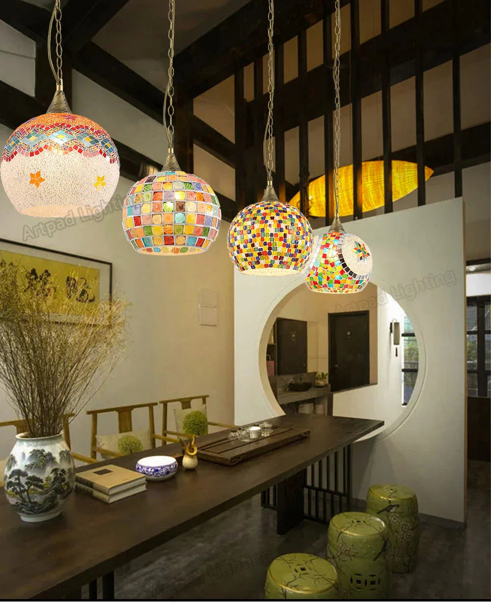 Luminaire Élégant en Verre Rétro IL524637-ILLUMEEN.COM