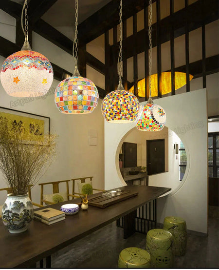 Luminaire Élégant en Verre Rétro IL524637-ILLUMEEN.COM