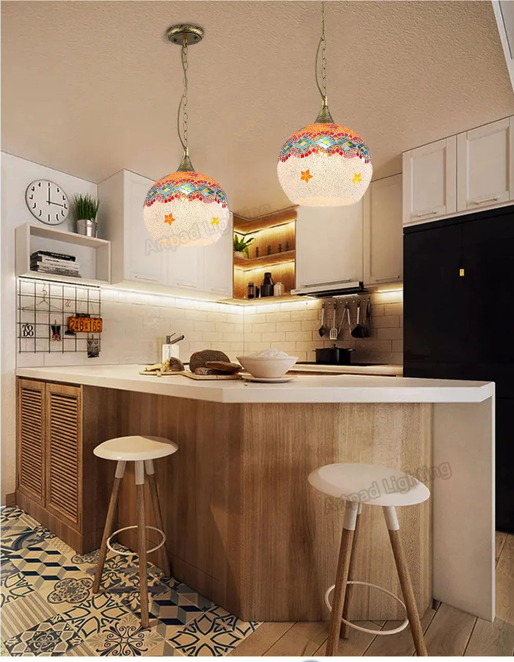 Luminaire Élégant en Verre Rétro IL524637-ILLUMEEN.COM