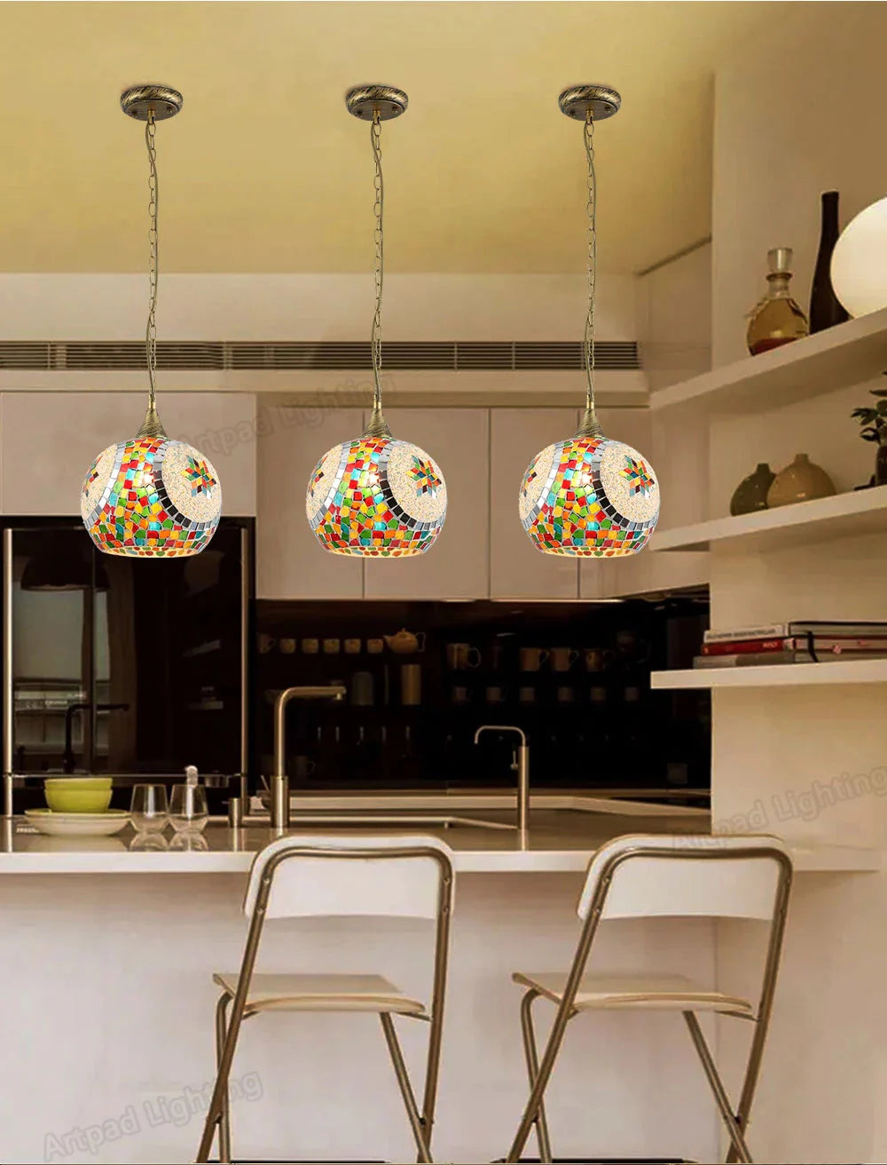 Luminaire Élégant en Verre Rétro IL524637-ILLUMEEN.COM