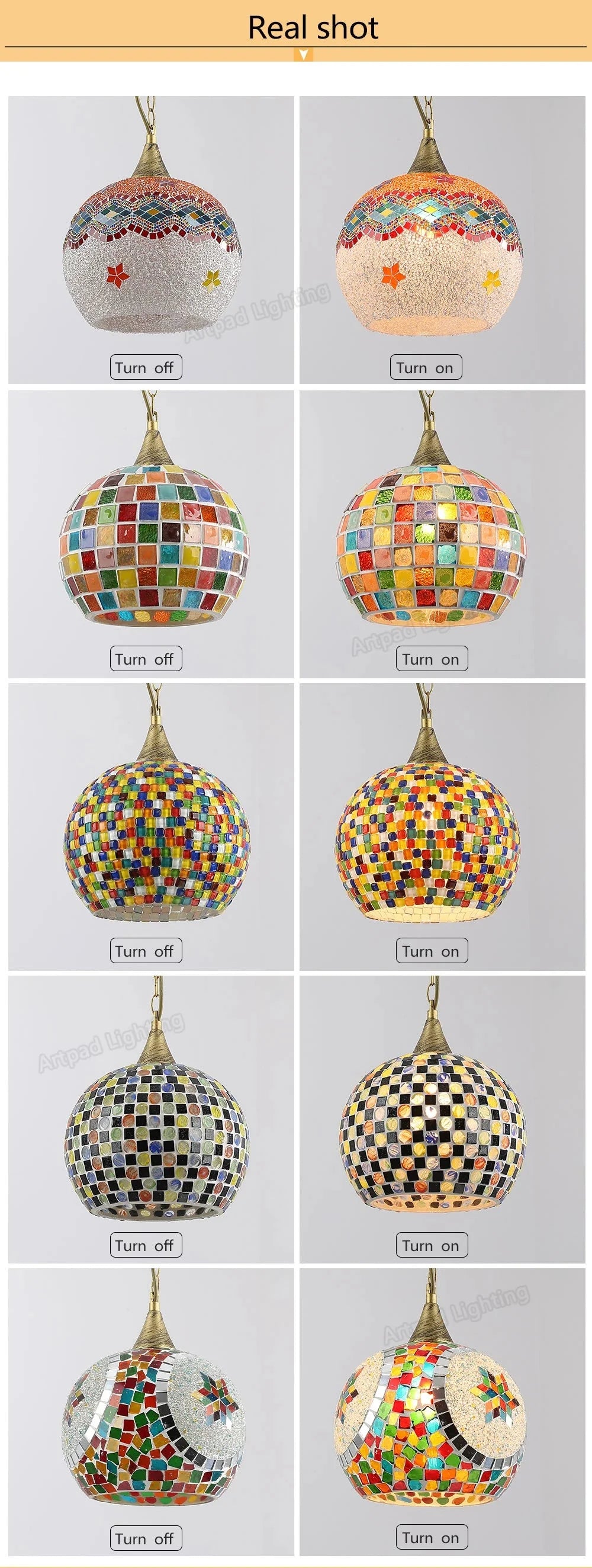Luminaire Élégant en Verre Rétro IL524637-ILLUMEEN.COM