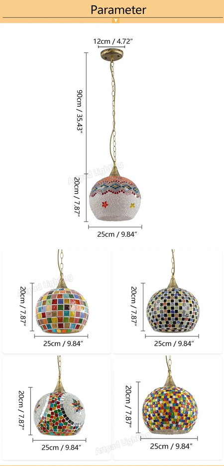 Luminaire Élégant en Verre Rétro IL524637-ILLUMEEN.COM
