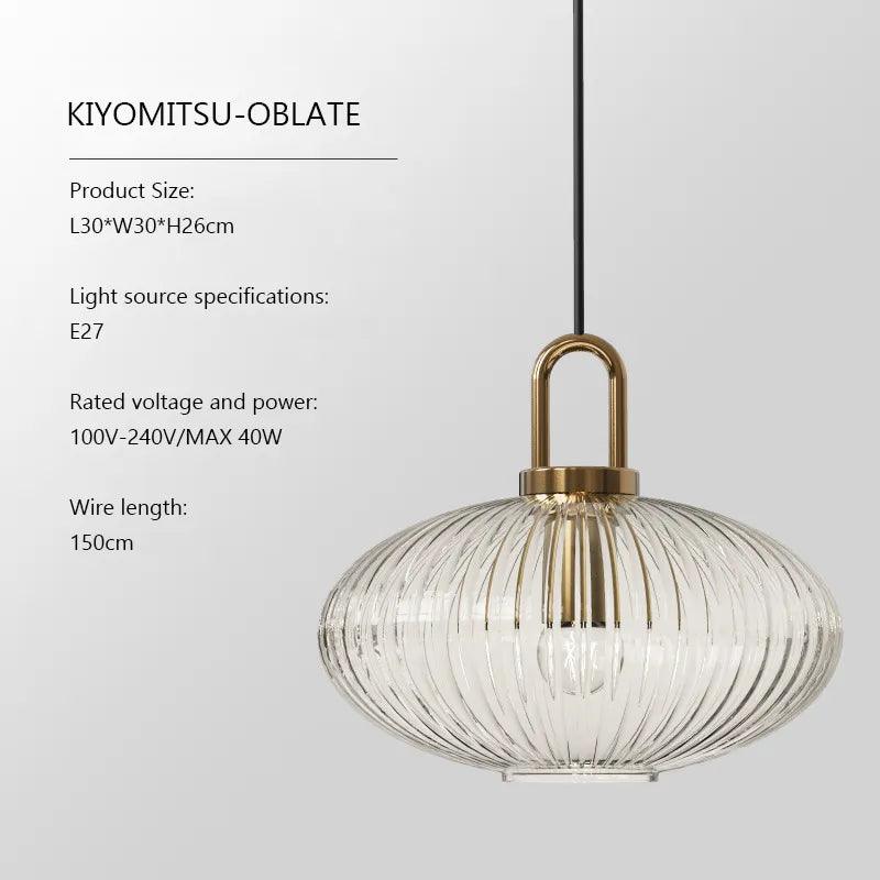 Luminaire Élégant en Verre Strié Doré IL583274-ILLUMEEN.COM