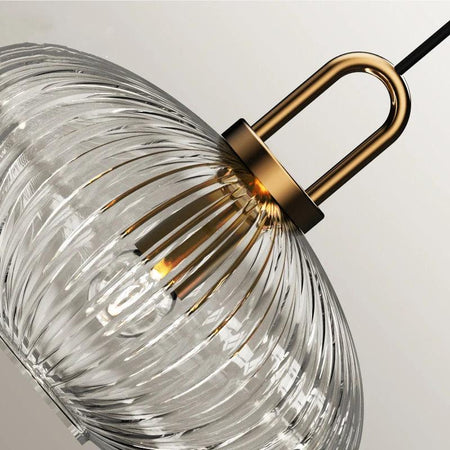 Luminaire Élégant en Verre Strié Doré IL583274-ILLUMEEN.COM
