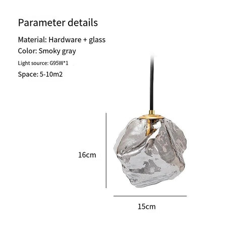 Luminaire Élégant en Verre Texture Métallique IL482635-ILLUMEEN.COM