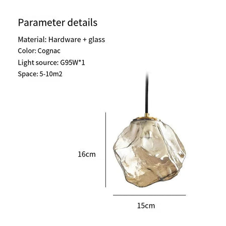 Luminaire Élégant en Verre Texture Métallique IL482635-ILLUMEEN.COM