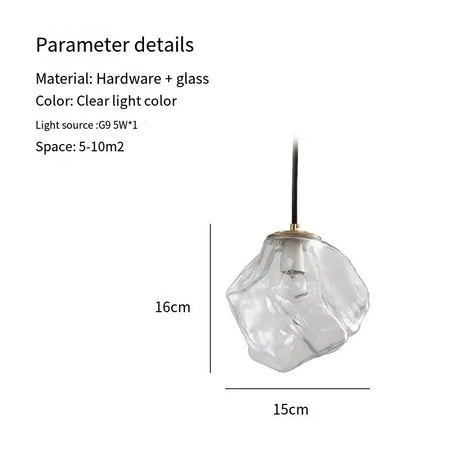 Luminaire Élégant en Verre Texture Métallique IL482635-ILLUMEEN.COM