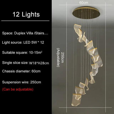 Luminaire Élégant en Voiles Flottantes IL582931-ILLUMEEN.COM