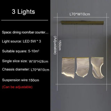 Luminaire Élégant en Voiles Flottantes IL582931-ILLUMEEN.COM