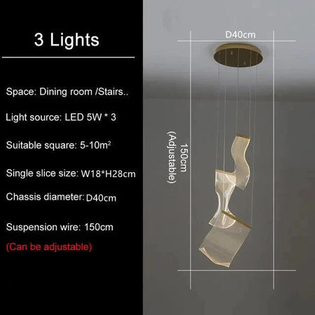Luminaire Élégant en Voiles Flottantes IL582931-ILLUMEEN.COM