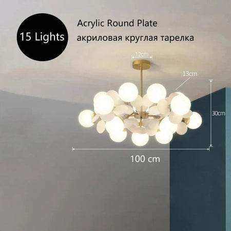 Luminaire Élégant et Artistique en Fer et Verre IL582317-ILLUMEEN.COM