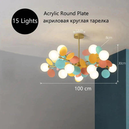 Luminaire Élégant et Artistique en Fer et Verre IL582317-ILLUMEEN.COM