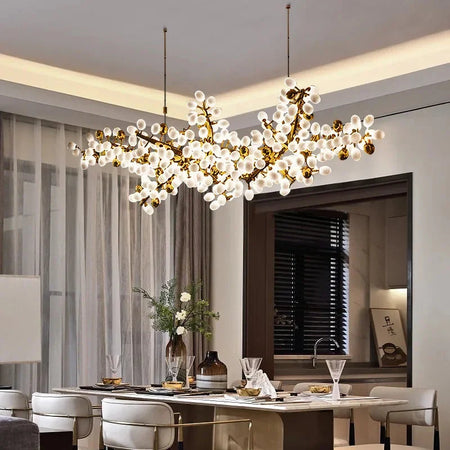 Luminaire Élégant IL374829 en Cuivre et Verre de Jade Blanc-ILLUMEEN.COM