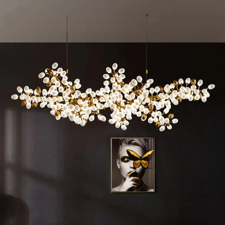 Luminaire Élégant IL374829 en Cuivre et Verre de Jade Blanc-ILLUMEEN.COM