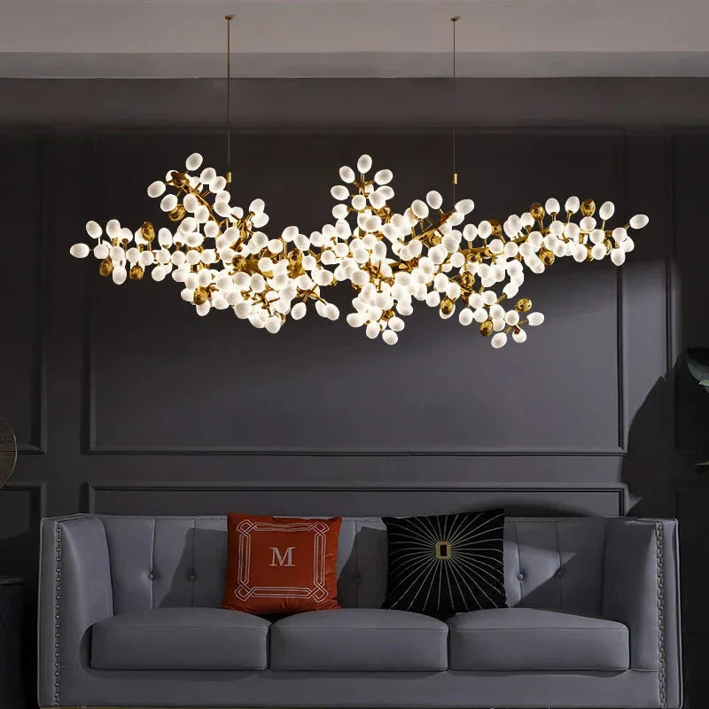Luminaire Élégant IL374829 en Cuivre et Verre de Jade Blanc-ILLUMEEN.COM