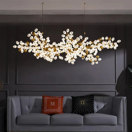Luminaire Élégant IL374829 en Cuivre et Verre de Jade Blanc-ILLUMEEN.COM