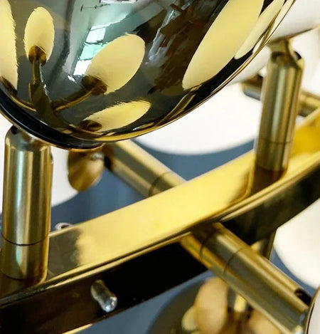 Luminaire Élégant IL374829 en Cuivre et Verre de Jade Blanc-ILLUMEEN.COM