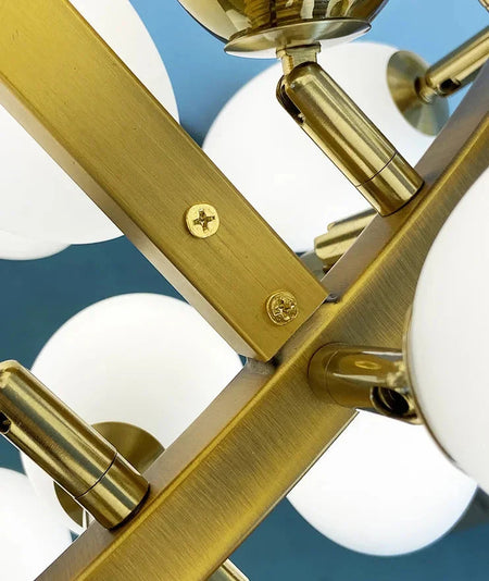 Luminaire Élégant IL374829 en Cuivre et Verre de Jade Blanc-ILLUMEEN.COM