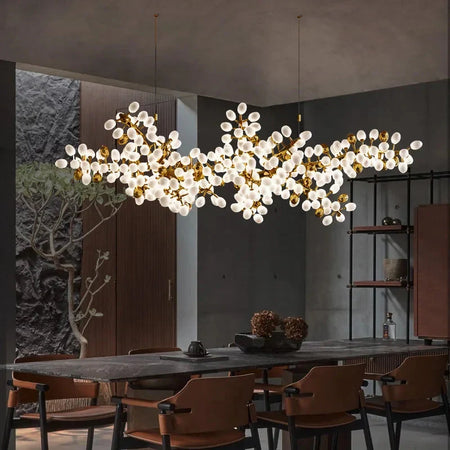 Luminaire Élégant IL374829 en Cuivre et Verre de Jade Blanc-ILLUMEEN.COM