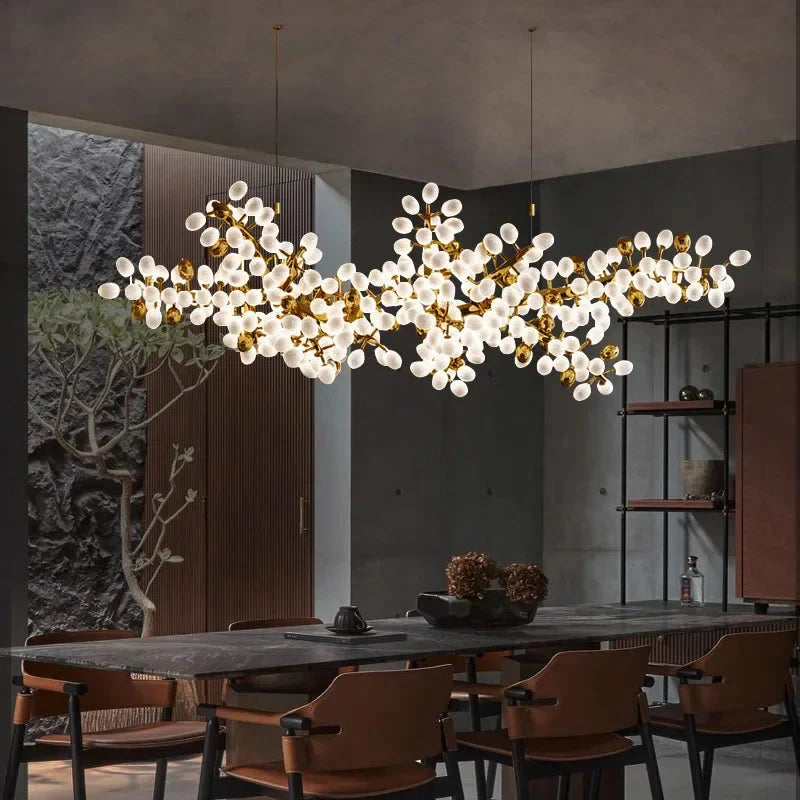 Luminaire Élégant IL374829 en Cuivre et Verre de Jade Blanc-ILLUMEEN.COM