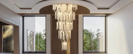 Luminaire Élégant IL452637 : Lustre Cristal Chic avec Pompon-ILLUMEEN.COM