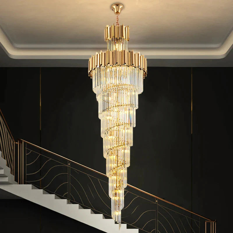 Luminaire Élégant IL572839 - Lustre en Cristal Moderne avec Options Personnalisables de Taille et de Température de Lumière-ILLUMEEN.COM