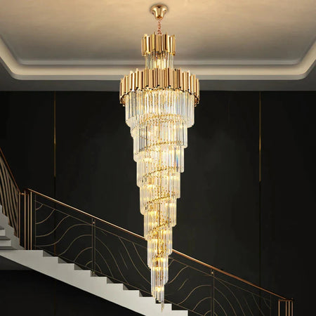 Luminaire Élégant IL572839 - Lustre en Cristal Moderne avec Options Personnalisables de Taille et de Température de Lumière-ILLUMEEN.COM