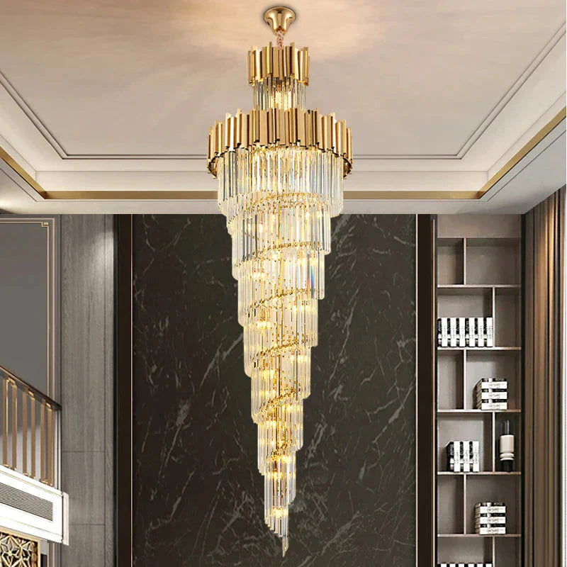 Luminaire Élégant IL572839 - Lustre en Cristal Moderne avec Options Personnalisables de Taille et de Température de Lumière-ILLUMEEN.COM