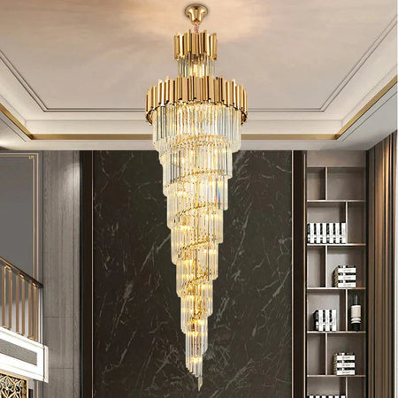Luminaire Élégant IL572839 - Lustre en Cristal Moderne avec Options Personnalisables de Taille et de Température de Lumière-ILLUMEEN.COM