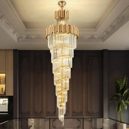 Luminaire Élégant IL572839 - Lustre en Cristal Moderne avec Options Personnalisables de Taille et de Température de Lumière-ILLUMEEN.COM