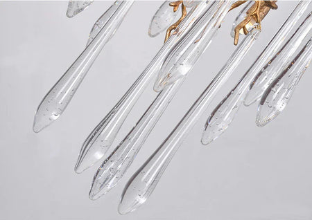 Luminaire Élégant IL583927 - Chandelier en Cristal Moderne aux Inspirations Florales et Élégantes pour un Foyer Sophistiqué-ILLUMEEN.COM