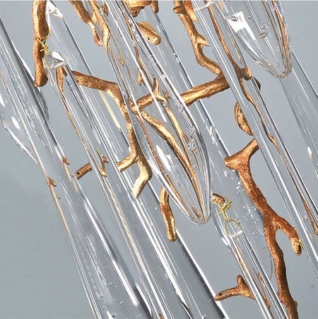 Luminaire Élégant IL583927 - Chandelier en Cristal Moderne aux Inspirations Florales et Élégantes pour un Foyer Sophistiqué-ILLUMEEN.COM