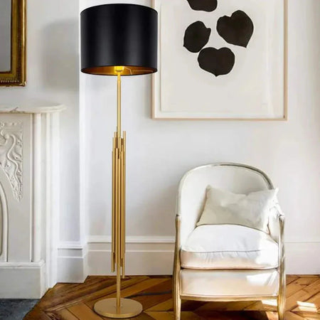Luminaire Élégant Lampe de Plancher Moderne en Métal Doré IL927384-ILLUMEEN.COM
