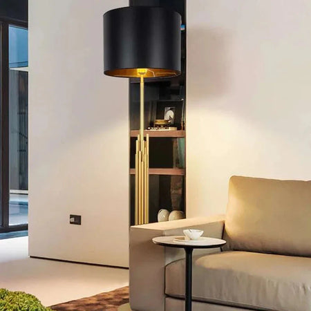 Luminaire Élégant Lampe de Plancher Moderne en Métal Doré IL927384-ILLUMEEN.COM