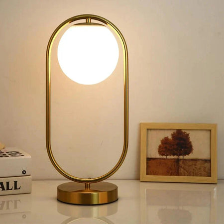 Luminaire Élégant : Lampe de Table en Verre Doré IL246817-ILLUMEEN.COM