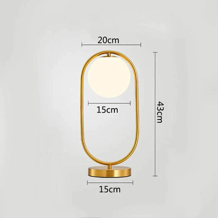 Luminaire Élégant : Lampe de Table en Verre Doré IL246817-ILLUMEEN.COM