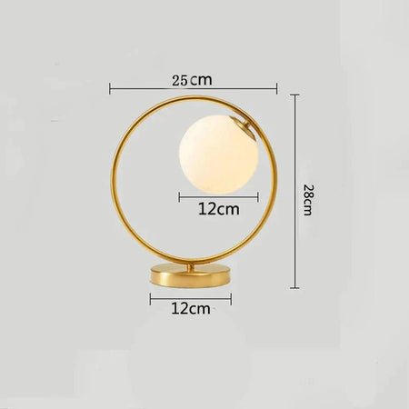 Luminaire Élégant : Lampe de Table en Verre Doré IL246817-ILLUMEEN.COM