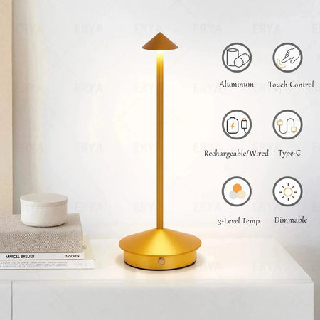 Luminaire Élégant: Lampe de Table Moderne à Éclairage Sans Fil et Ajustable IL593827-ILLUMEEN.COM