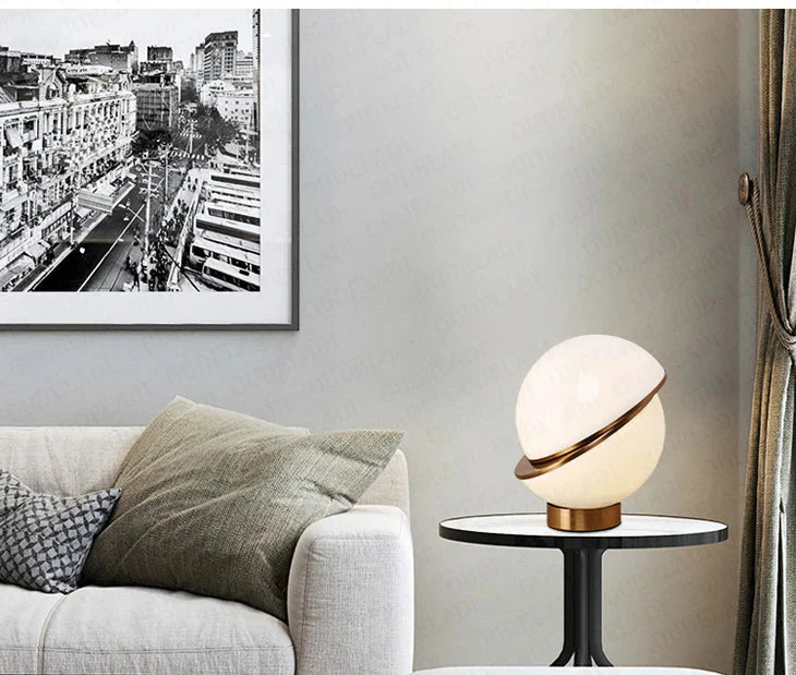 Luminaire Élégant : Lampe de Table Nordique Blanche IL582749-ILLUMEEN.COM