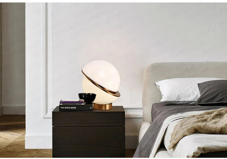 Luminaire Élégant : Lampe de Table Nordique Blanche IL582749-ILLUMEEN.COM