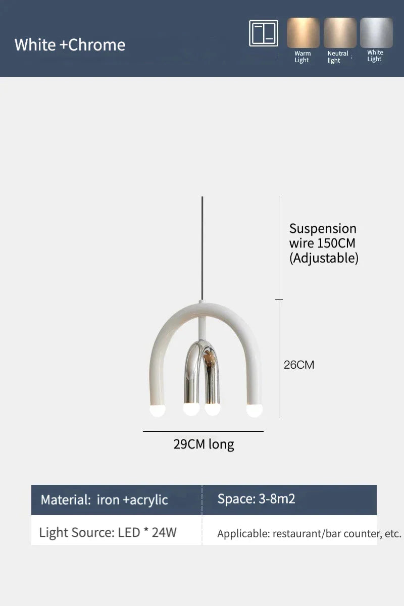 Luminaire Élégant Minimaliste avec Effet Arc-en-Ciel IL582739-ILLUMEEN.COM