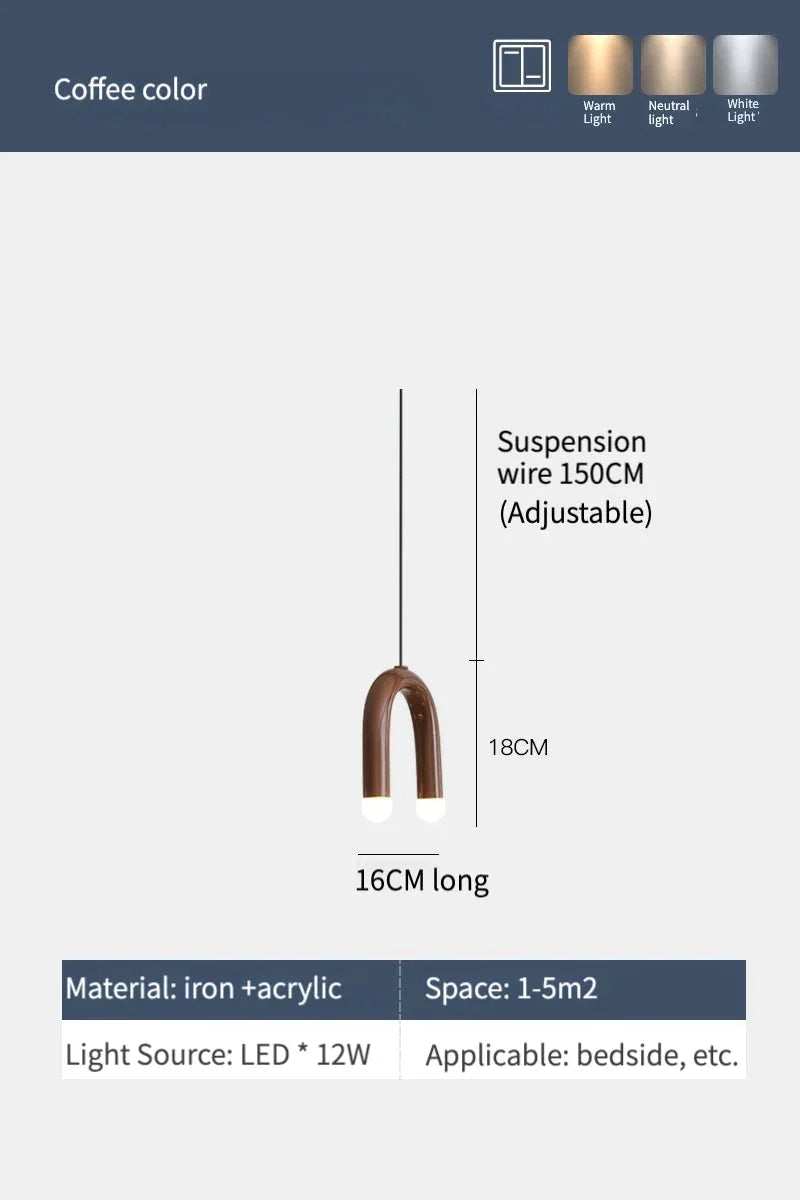 Luminaire Élégant Minimaliste avec Effet Arc-en-Ciel IL582739-ILLUMEEN.COM